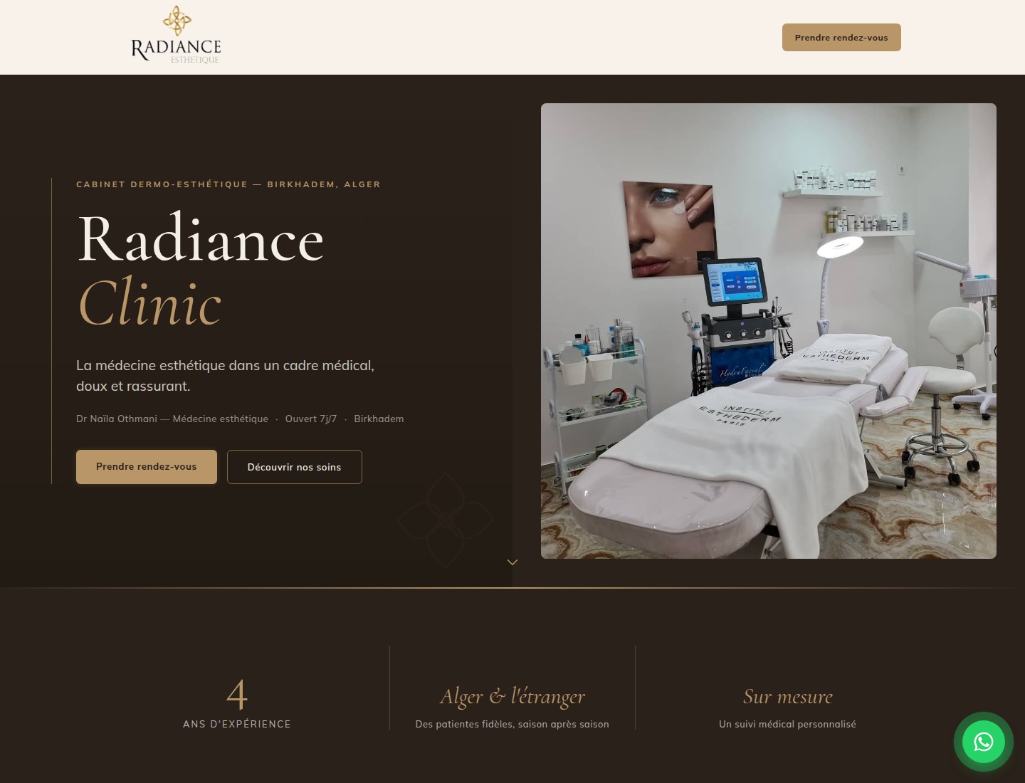 Site Radiance Clinic — Alger